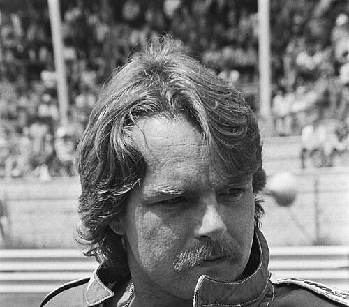 Keke Rosberg en el Gran Premio de los Países Bajos de 1982, el año de su título